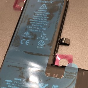 iPhoneX バッテリー交換