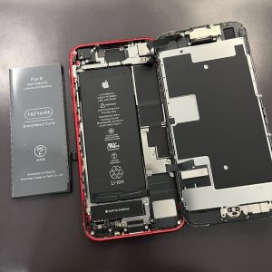 iPhone8 バッテリー交換