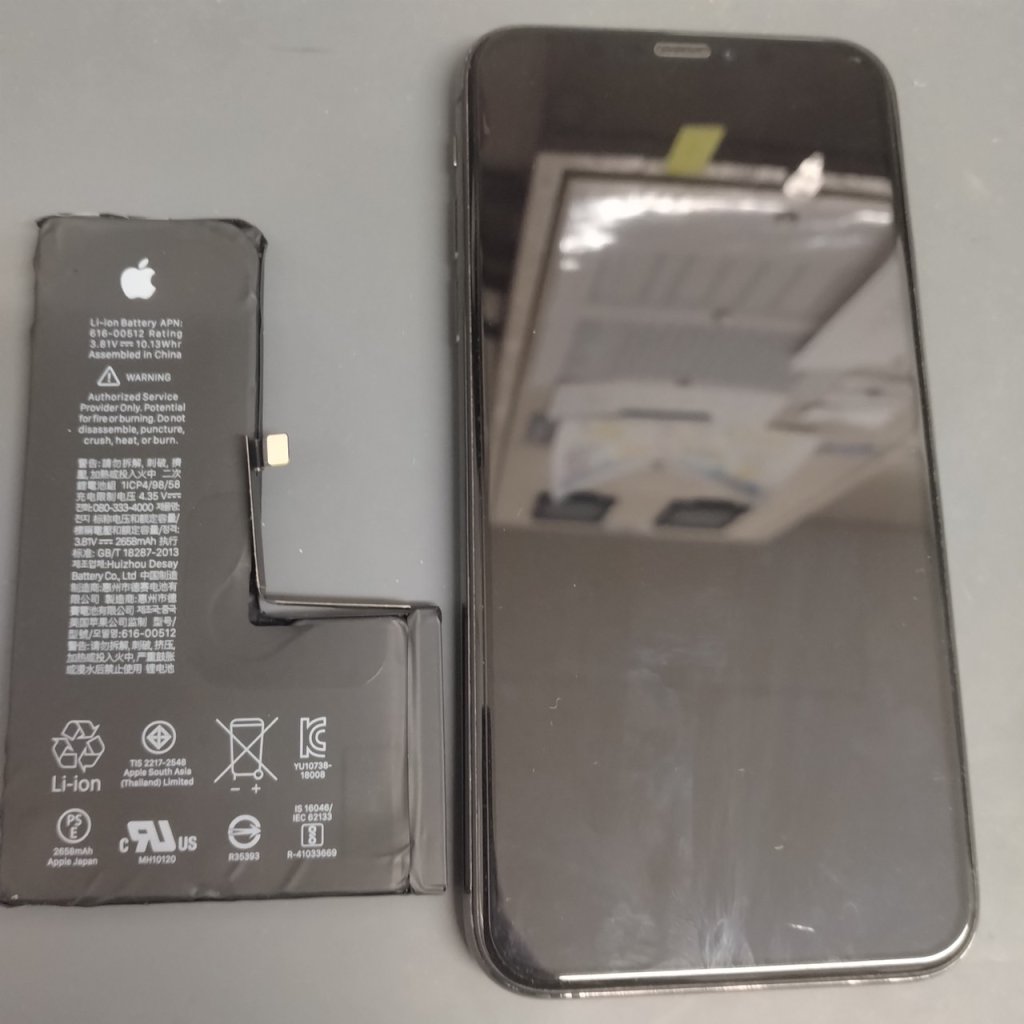 iPhoneX バッテリー交換修理