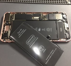 iPhone7plus バッテリー交換