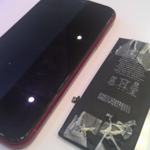 iPhoneXRバッテリー交換