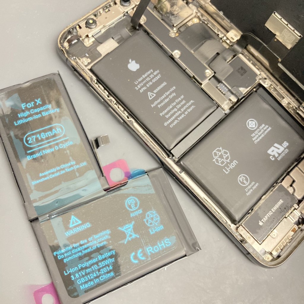 iPhoneX バッテリー 交換修理