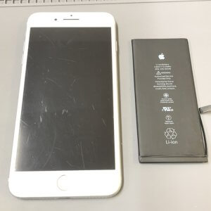 iPhone7+ バッテリー交換