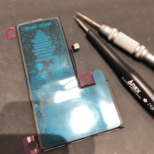 iPhoneXSMax バッテリー交換