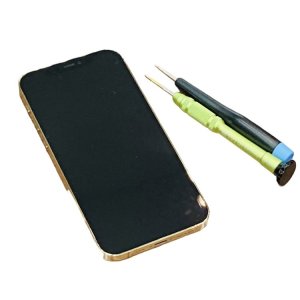 iPhone12 液晶交換 液晶漏れ 縦線