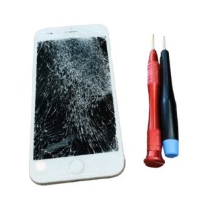 iPhone7 パネル交換修理 画面バキバキ