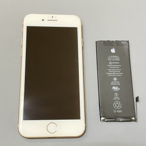 iPhone8 バッテリー交換