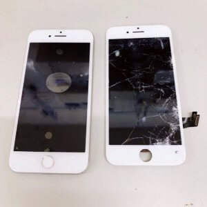 iPhone8 落下 画面フリーズ 液晶交換