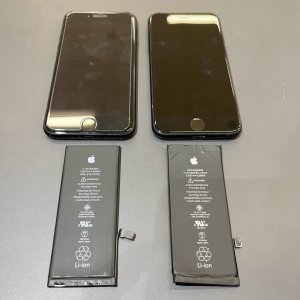 iPhone7 iPhoneSE2 バッテリー交換 同時修理