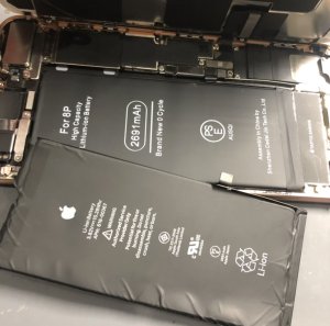 iPhone8plus バッテリー交換