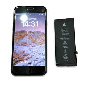 iPhone8　バッテリー交換