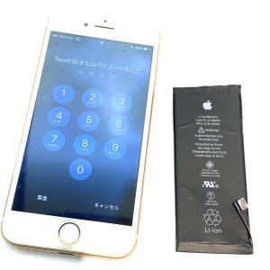 iPhone6s　バッテリー交換