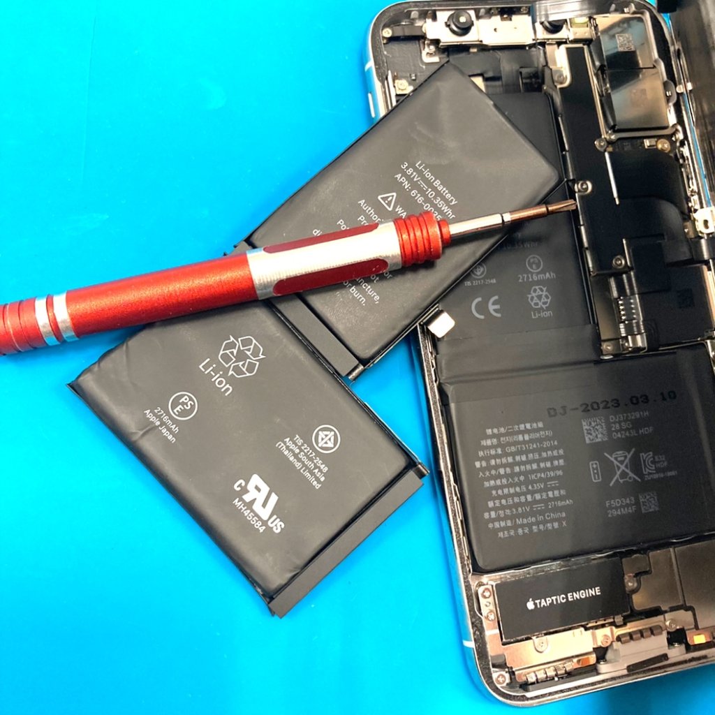 iPhoneX バッテリー交換修理