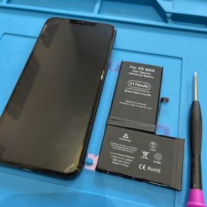iPhoneXSMax バッテリー交換