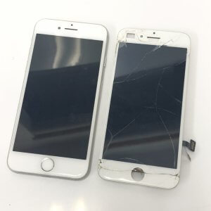 【iPhone8 パネル交換】割れたまましばらく放置したiPhoneを修理してご自宅用で使いませんか‼?