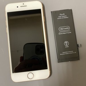 iPhone8　バッテリー交換