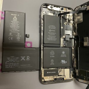 iPhoneX　バッテリー交換