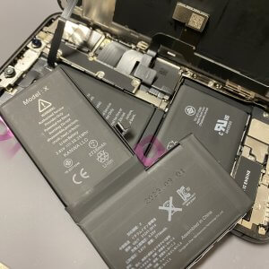 iPhoneX　バッテリー交換