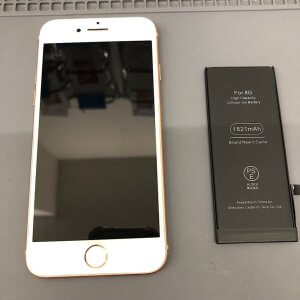 iPhone8バッテリー交換