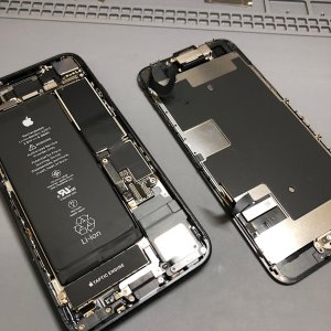 iPhoneSE2 落下亀裂 画面に黒線 液晶交換