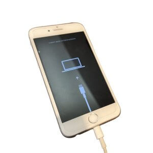 iPhone7　パスコードロック　初期化作業　