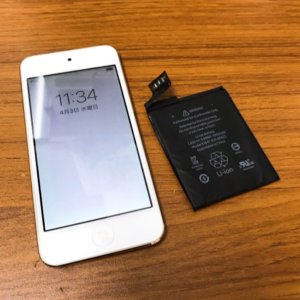 iPod touch6 バッテリー交換