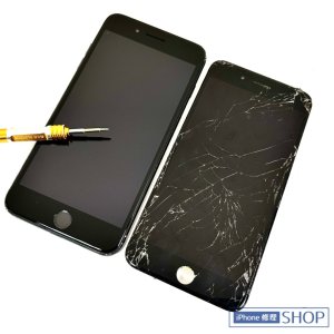 iPhone7+ フロントパネル交換修理　液晶 画面 割れ
