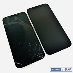 iPhone12promax フロントパネル交換修理　割れ 液晶 不良