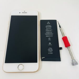 iPhone8 バッテリー交換修理