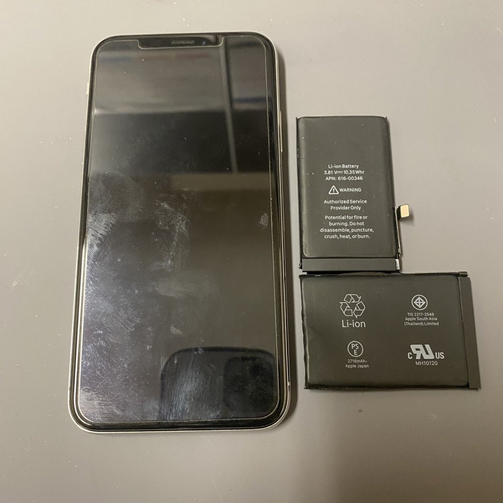 iPhoneX バッテリー交換