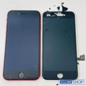 iPhoneSE2 フロントパネル交換修理 画面 割れ 不良 液晶