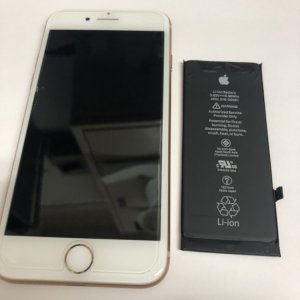 iPhone8 バッテリー交換