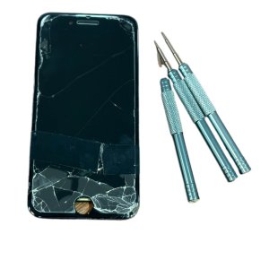 画面が割れたiPhone8　フロントパネル交換