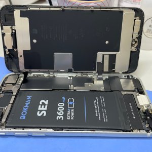 iPhoneSE2バッテリー交換修理| 取手市上高井
