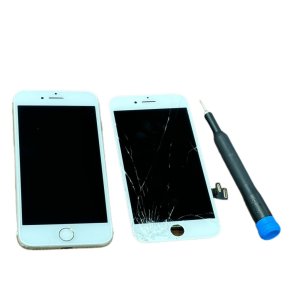 画面が割れたiPhone7　フロントパネル交換