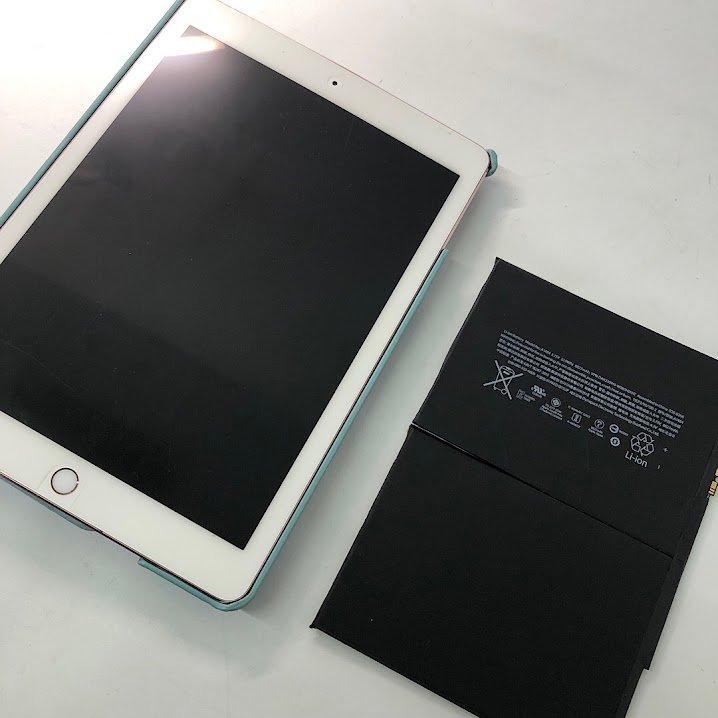 iPad5 バッテリー交換| 取手市平野| バッテリー交換も電話予約で即日お渡しの修理対応しております‼︎