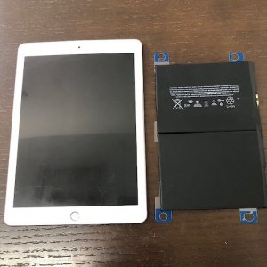 iPad 6 バッテリー交換| 龍ケ崎市長山| iPadのバッテリー交換もご予約で即日修理！