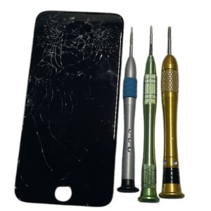 iPhone8 ヒビ割れ パネル交換