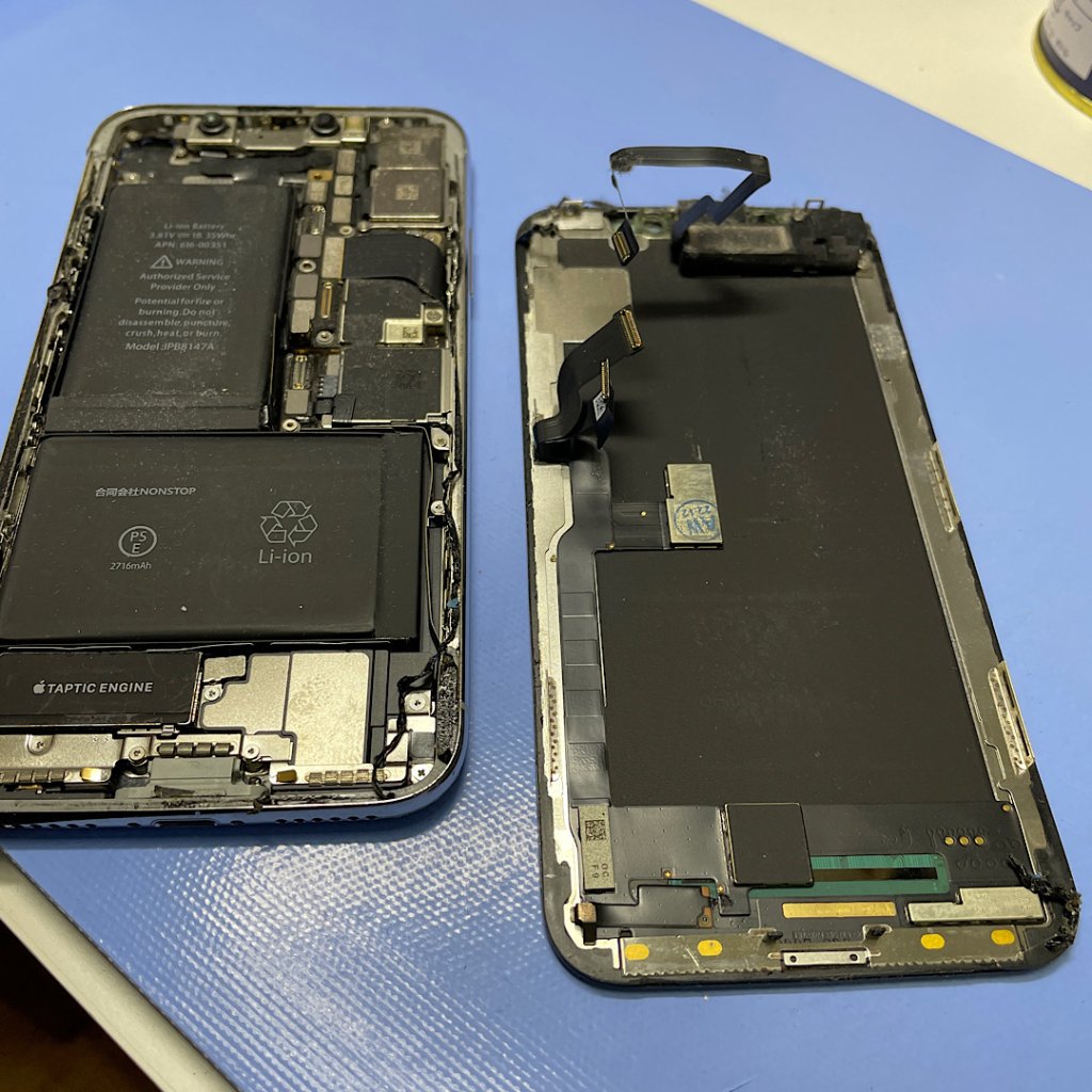 iPhoneX タッチパネル破損 パネル交換| 我孫子市天王台| パネル交換も即日お渡しで修理対応しております‼︎