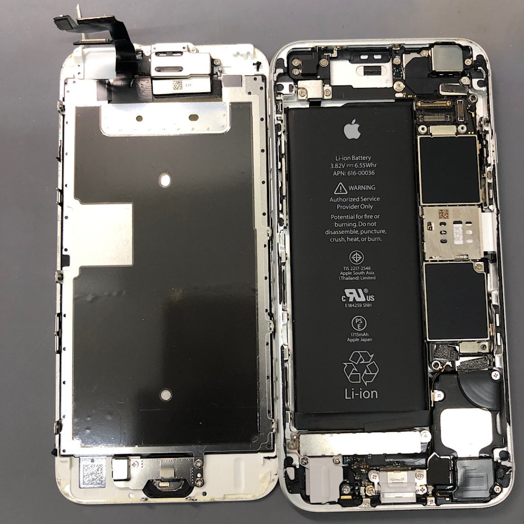iPhone 6S ◎バッテリー交換 ¥4,980- ●埼玉県入間市春日町からお越しのお客様