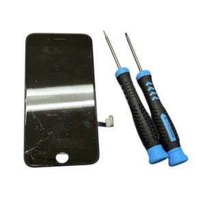 iPhon8 液晶交換(ガラス割れ、液晶に線がでる)