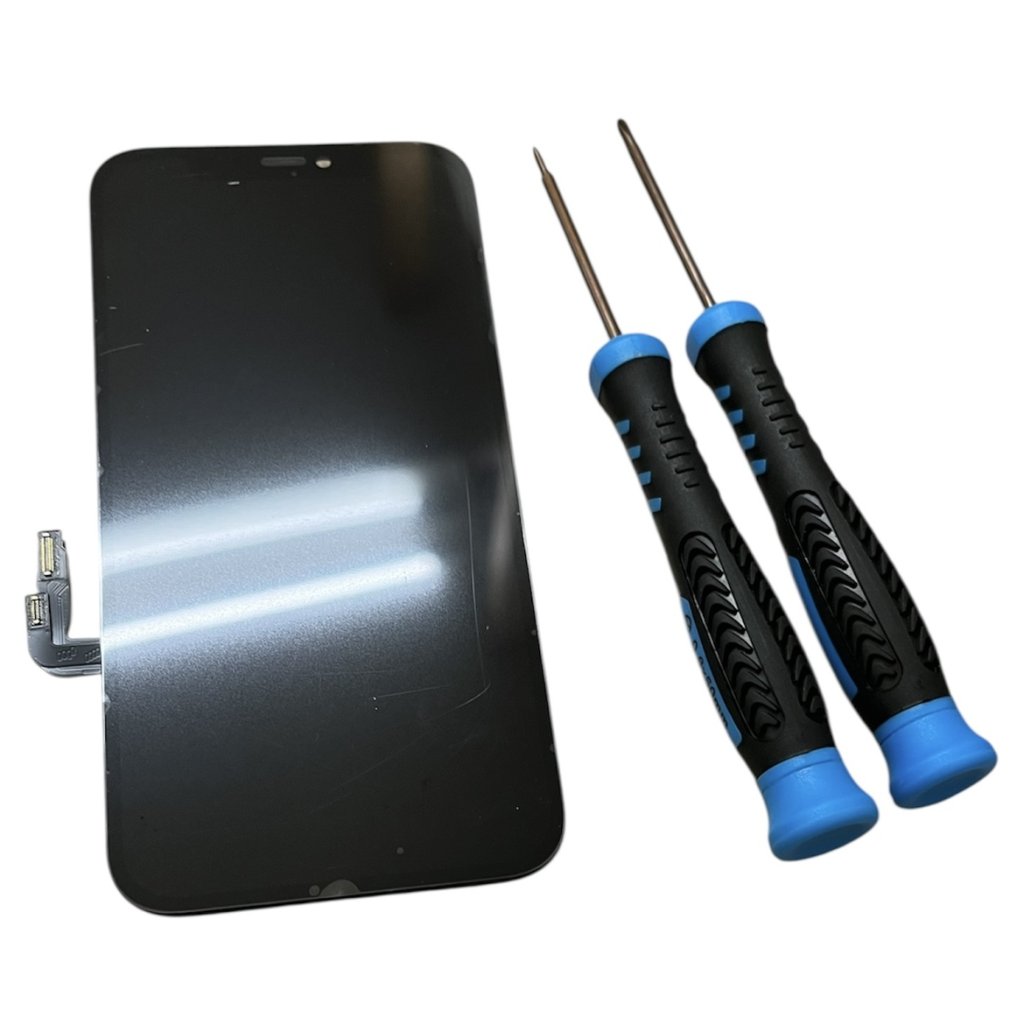 iPhone12 液晶交換(緑の線、黒い点)