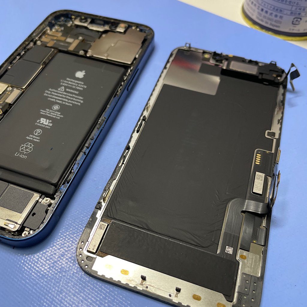 iPhone 12 雨で水没 液晶交換| 我孫子市日の出| 液晶交換も即日お渡しで修理対応しております‼︎