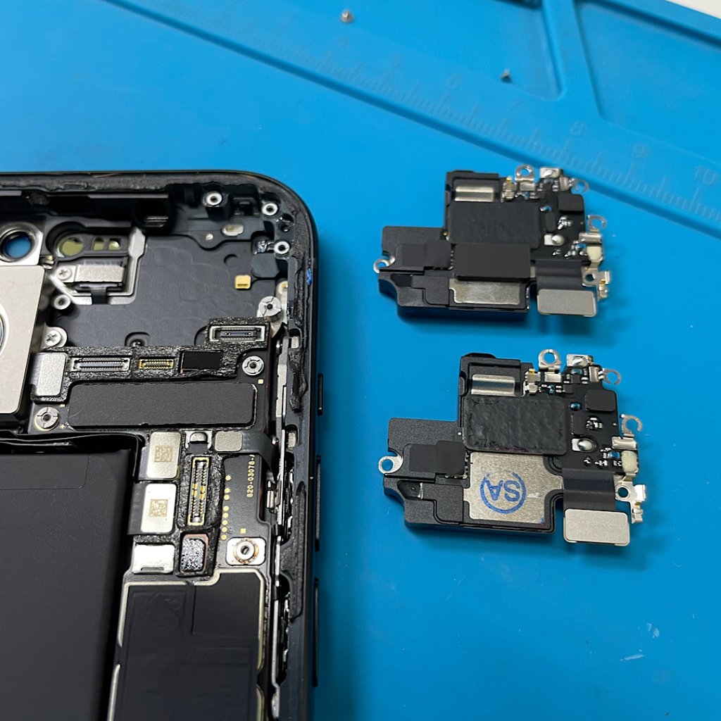 iPhone15pro 通話で異音 イヤースピーカー交換| 龍ケ崎市古城| スピーカーもご予約で即日お渡しで対応しております!