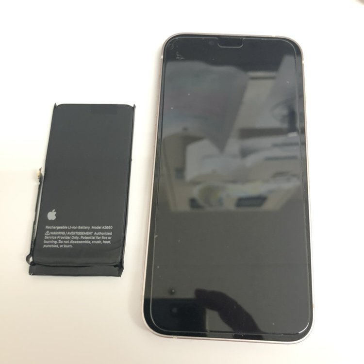 iPhone13mini バッテリー 交換