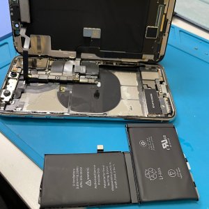 iPhoneX 最大容量60% バッテリー交換| 守谷市ひがし野| バッテリー交換も即日お渡しで修理対応しております‼︎