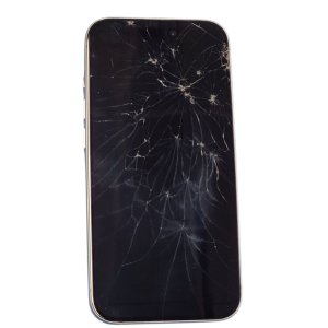 【iPhone15 フロントパネル交換】仕事中に落としてしまい画面がバキバキに、、いまは操作ができるけどとても不安!! | 根室市鳴海町