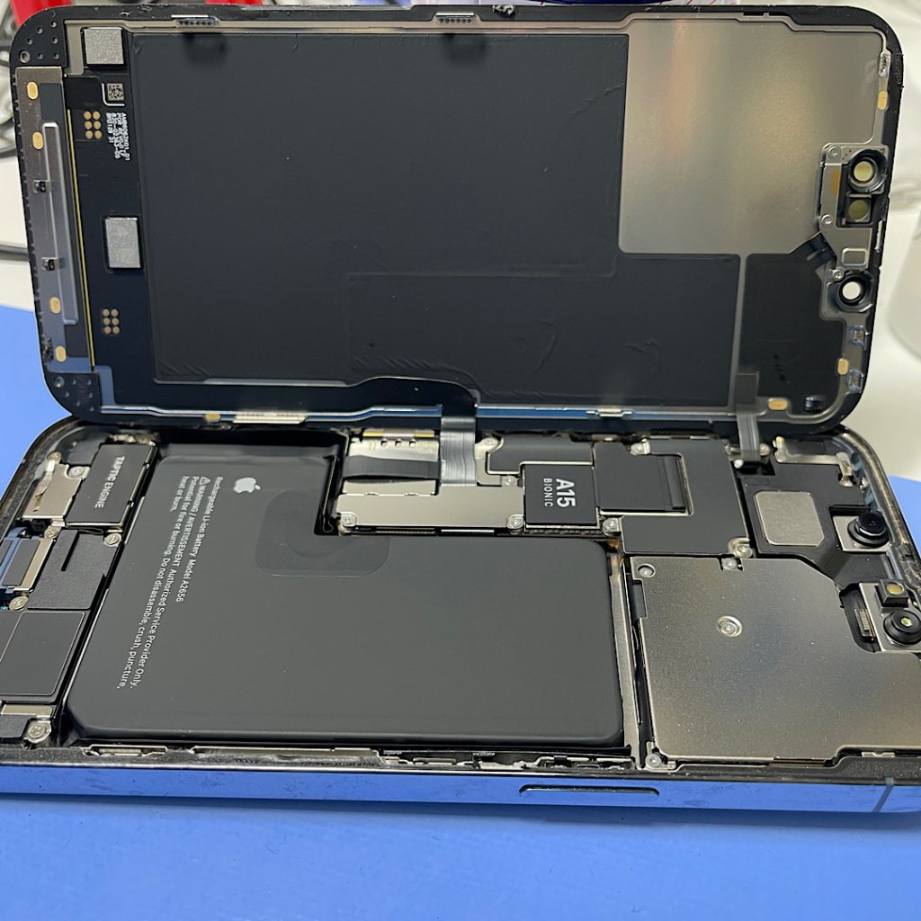iPhone14Pro 雨で落下 パネル交換| 守谷市松並青葉| パネル交換も即日お渡しで修理対応しております‼︎