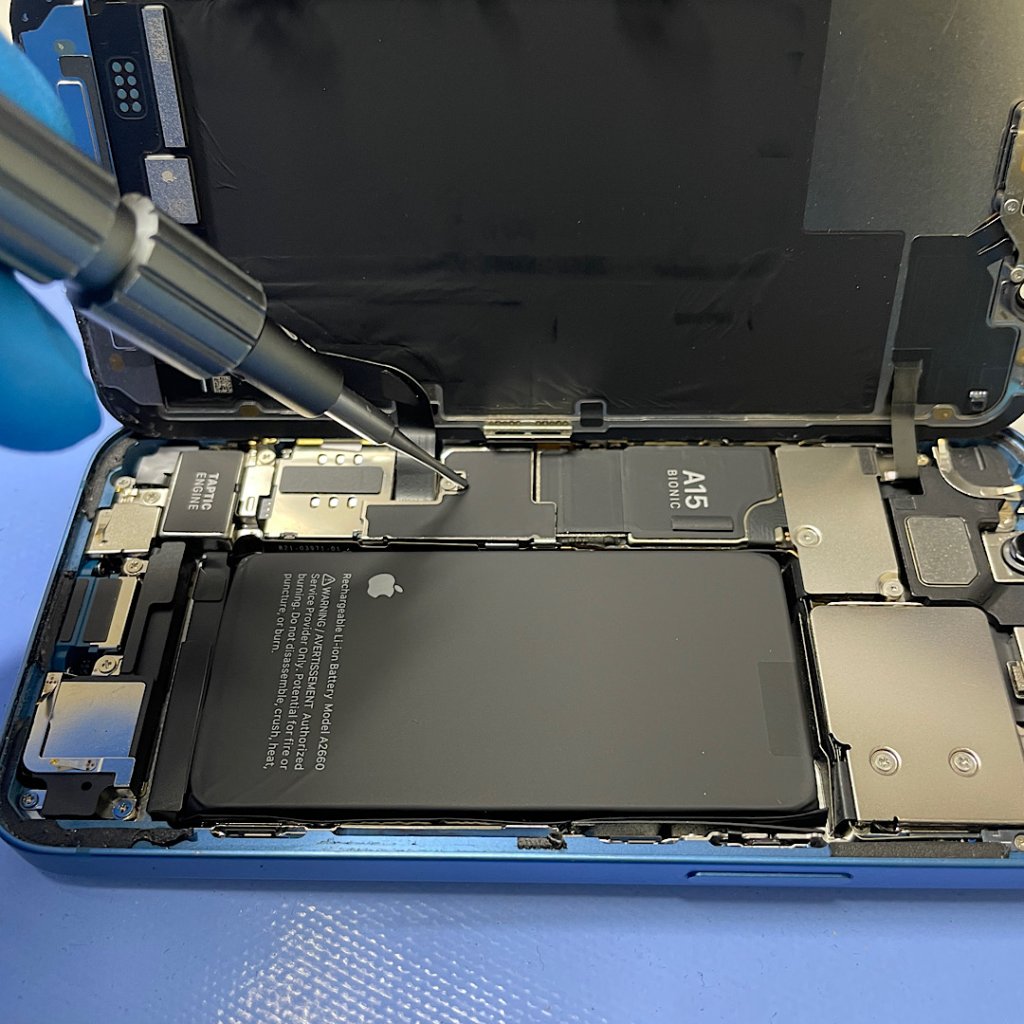 iPhone13最大容量70%バッテリー交換| 常総市| バッテリー交換も即日お渡しで修理対応しております‼︎