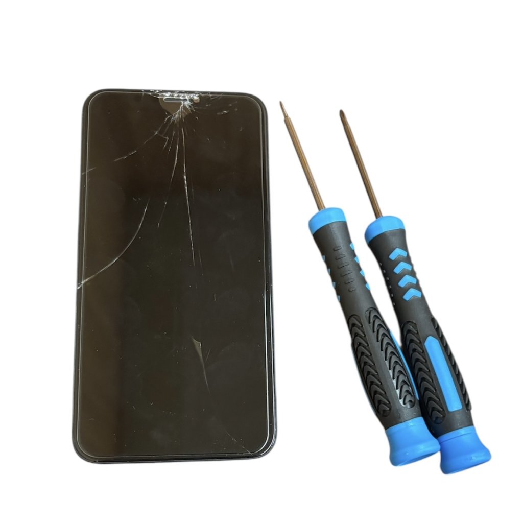 iPhoneXS 液晶交換(液晶ガラス破損、緑の線)